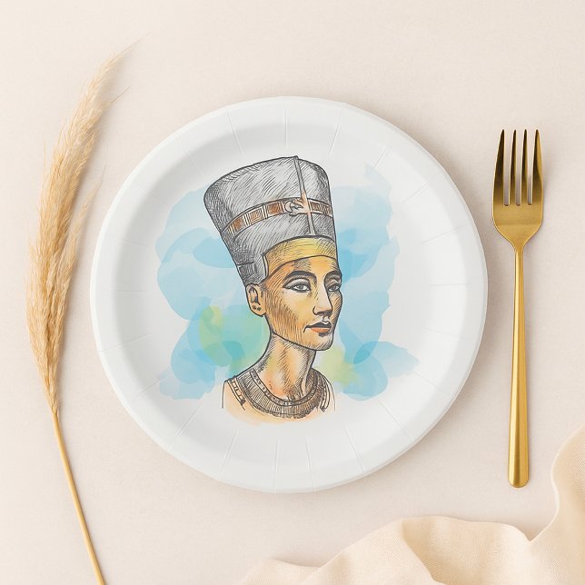 Nefertiti Pappteller (Von Creator hochgeladen)