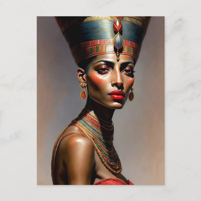 Nefertiti-Portrait Postkarte (Vorderseite)