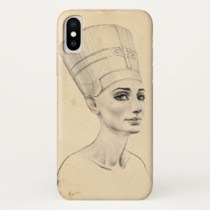 Nefertiti-Portrait zeichnend Papyrus aus dem alten Case-Mate iPhone Hülle