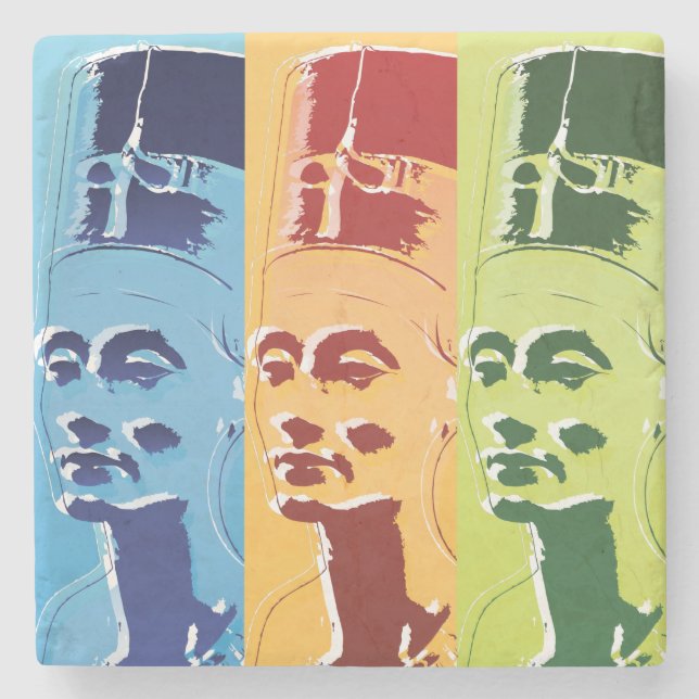 Nefertiti Steinuntersetzer (Vorderseite)