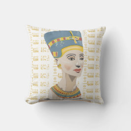 Nefertiti und Cartouche Kissen