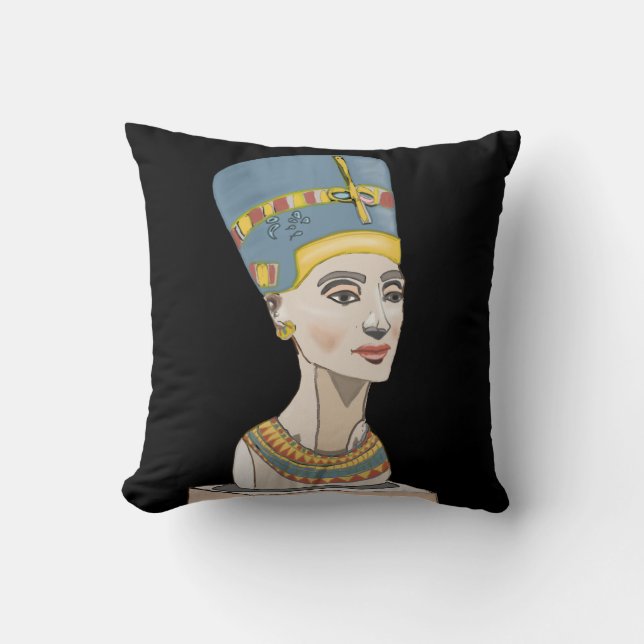 Nefertiti und Cartouche Kissen (Vorderseite)