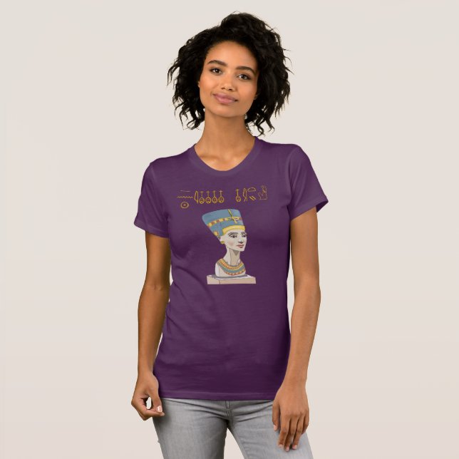 Nefertiti und Cartouche T-Shirt (Vorne ganz)