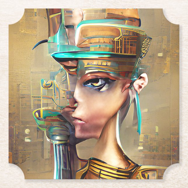 Nefertiti Untersetzer (Vorderseite)