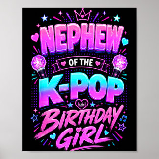 Neffe des K-Pop-Geburtstagsmädchens Korean Pop Poster