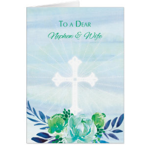 Neffe-und Ehefrau-aquamarine blaue Blumen mit