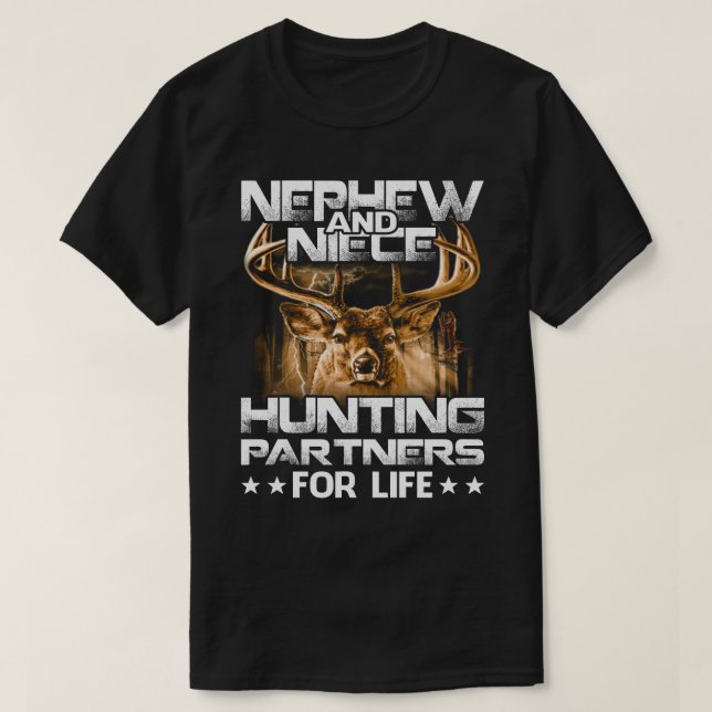 Neffe und Nichte Jagdpartner für den T - Shirt von (Design vorne)