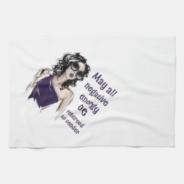 Negative Energie wird an Absender zurückgegeben Geschirrtuch