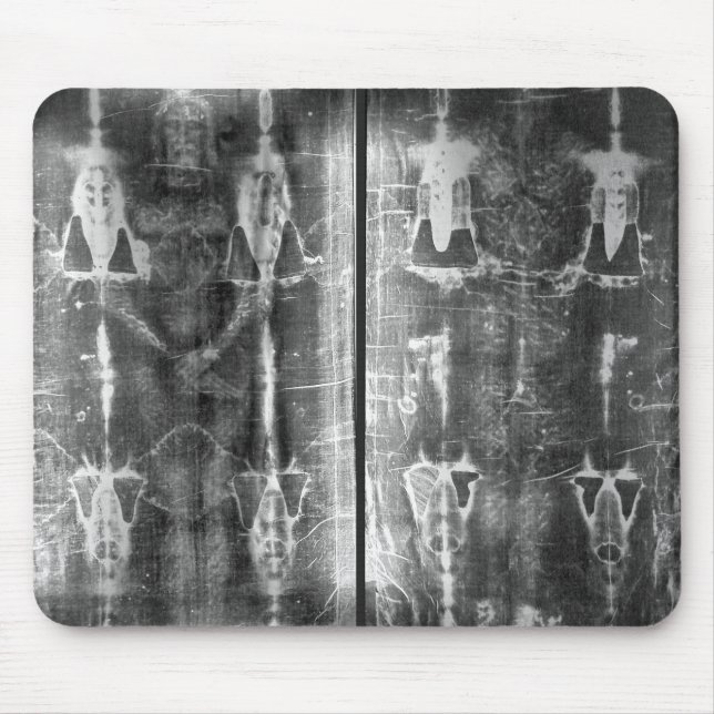 Negative Photo Shroud of Turin Crucifixion Mousepad (Vorne)