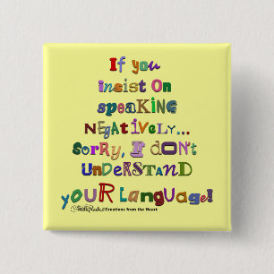 Negative Sprache Button