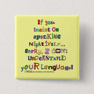 Negative Sprache Button