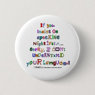Negative Sprache Button