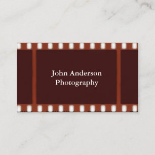 Negative Visitenkarte für Fotografie