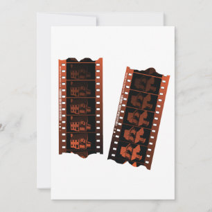 Negativer Filmstreifen Einladung