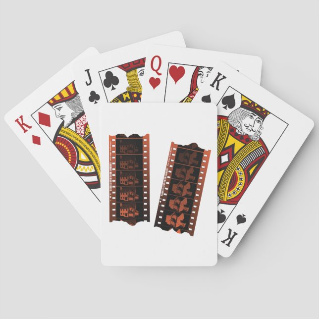 Negativer Filmstreifen Spielkarten (Rückseite)