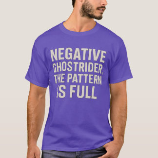 Negativer Geistfahrer, das Muster ist voll T-Shirt