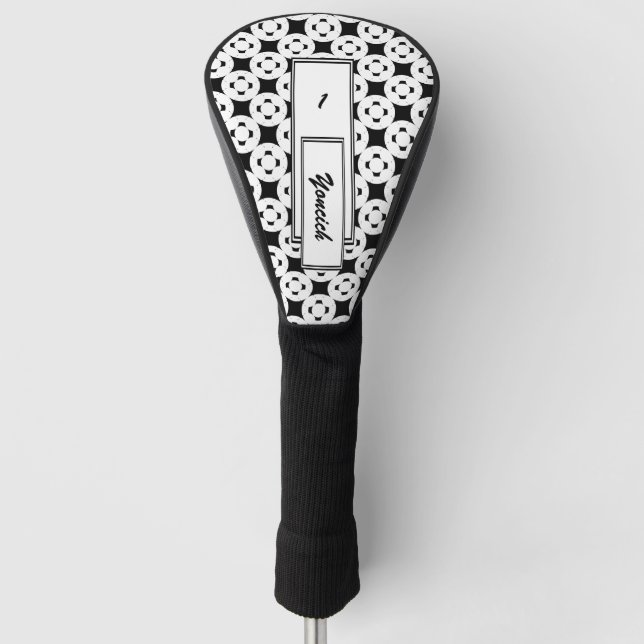 Negatives Gamepad von Kenneth Yoncich Golf Headcover (Vorderseite)