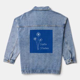 Negativität entblößen, schleichende Kindheit Jeansjacke