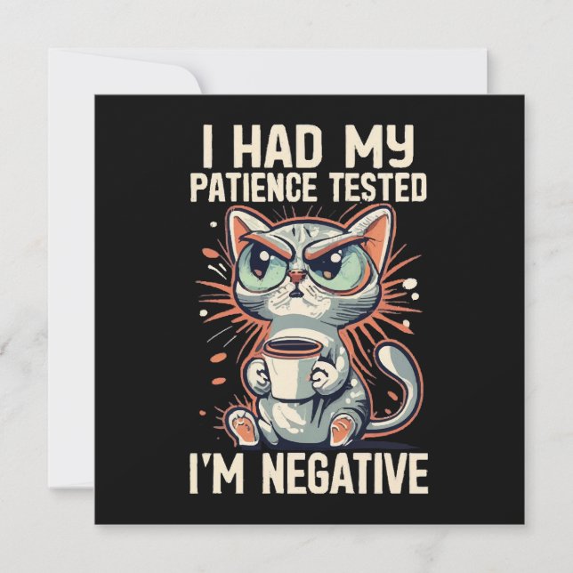 Negativkatze (Vorderseite)
