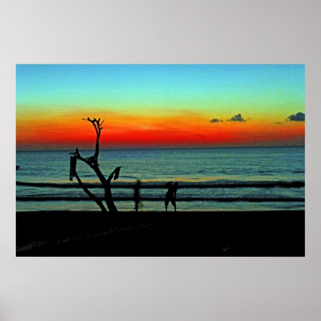 Negril Beach Sunset Poster (Vorne)