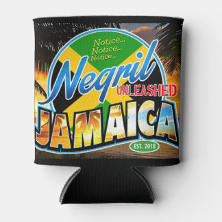Negril freigelassen Jamaika schwarzes Logo kann ge Dosenkühler