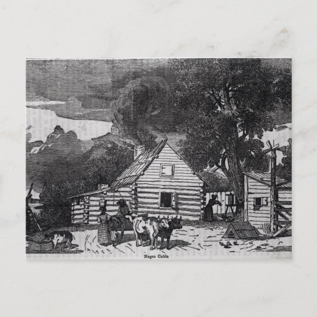 Negro Cabin Postkarte (Vorderseite)