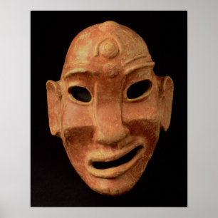 Negroide Maske aus Carthage, 7.-6. Jahrhundert v. Poster