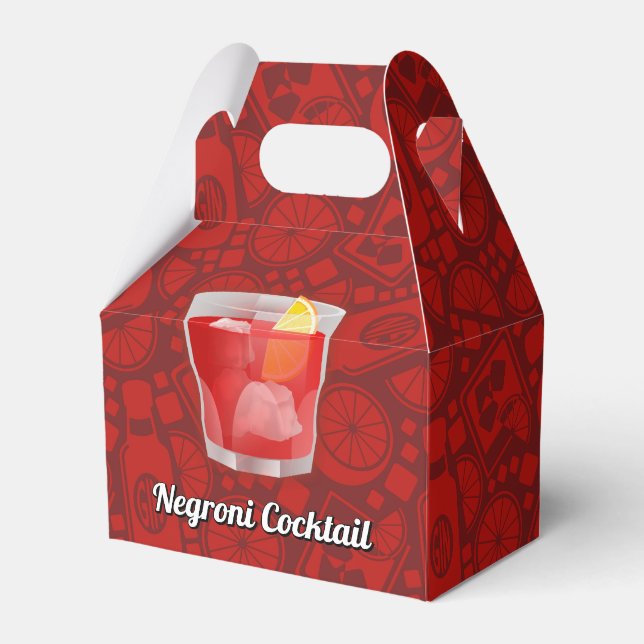 Negroni-Cocktail Geschenkschachtel (Vorderseite)