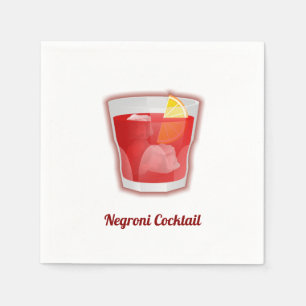Negroni-Cocktail Serviette