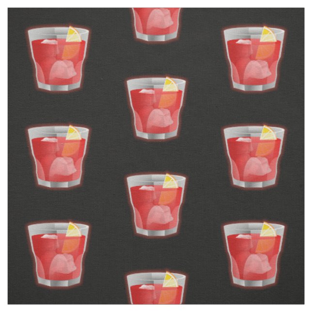 Negroni-Cocktail Stoff (Muster)