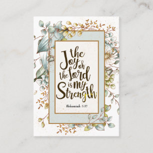 Nehemiah 8:10 Die Freude des Herrn ist meine Stärk Visitenkarte