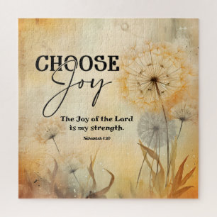 Nehemiah 8:10 Joy of the Lord Bible Dandelion Puzzle