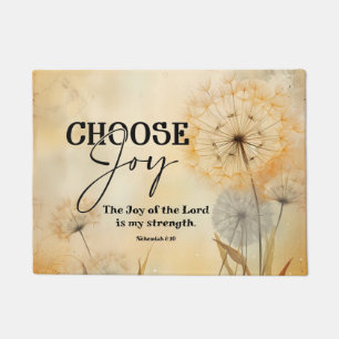 Nehemiah 8:10 Joy of the Lord Bible Verse Blume Fußmatte