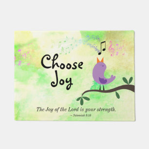 Nehemiah 8:10 Joy of the Lord is Your Strength Fußmatte