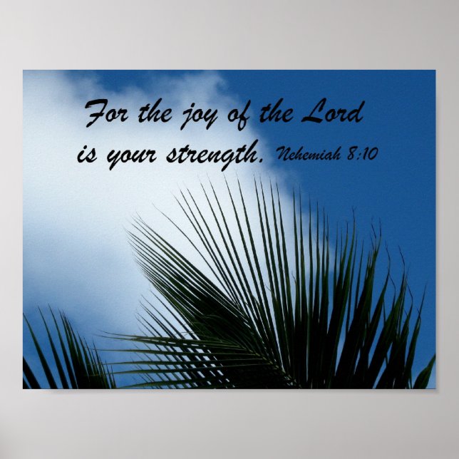 Nehemiah 8:10 poster (Vorne)
