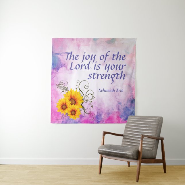 Nehemiah 8:10 wandteppich (Beispiel)