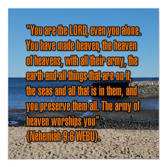Nehemiah 9:6 WEBU Poster (Vorderseite)