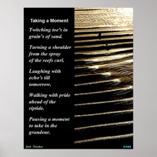 Nehmen eines Momentes Poster