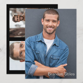 Nehmen Sie 2 Hollywood Schauspieler Talent Promo C Einladung