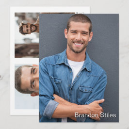 Nehmen Sie 2 Hollywood Schauspieler Talent Promo C Einladung