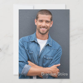 Nehmen Sie 2 Hollywood Schauspieler Talent Promo C Einladung