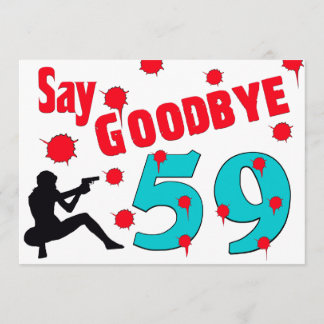 Nehmen Sie 59 A von der 60. der Geburtstags-Feier Einladung