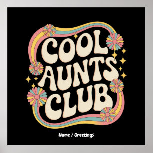 Nehmen Sie am Coolen Tanten Club Funny Oversized G Poster