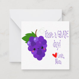 Nehmen Sie am Lunchbox-Mitteilungskarten an einem  Mitteilungskarte