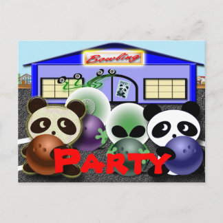 Nehmen Sie am Party teil Einladungspostkarte