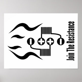 Nehmen Sie am Resistenzplakat teil Poster