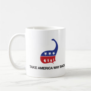 Nehmen Sie Amerika-Weisen-Rückseiten-Tasse Tasse