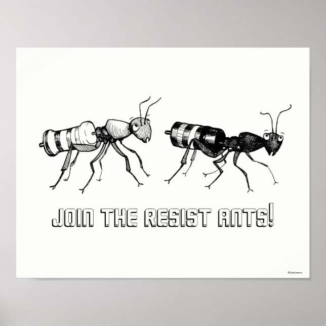 Nehmen Sie an den Resist Ants teil! Poster (Vorne)