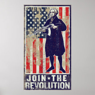 Nehmen Sie an der Revolution Print teil Poster