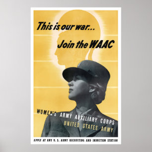 Nehmen Sie an der WAAC teil — WW2 Poster